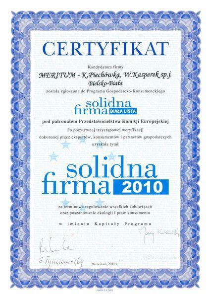 certyfikat 64